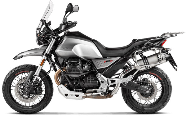 Akrapovic Slip-On Exhaust for Moto Guzzi V85 TT 2019-2023