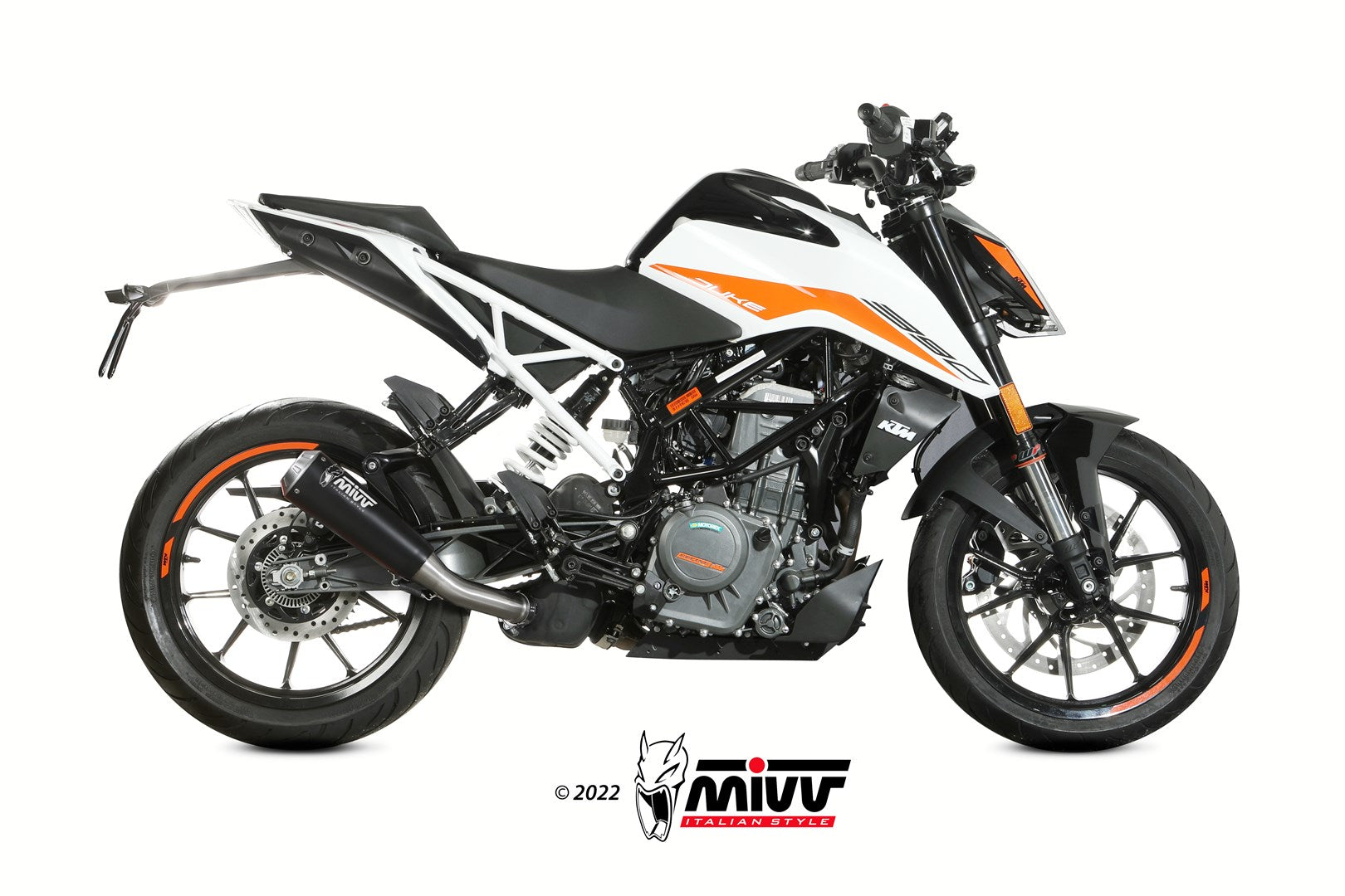 Mivv Slip-On Exhaust for KTM 125 Duke 2021-2022