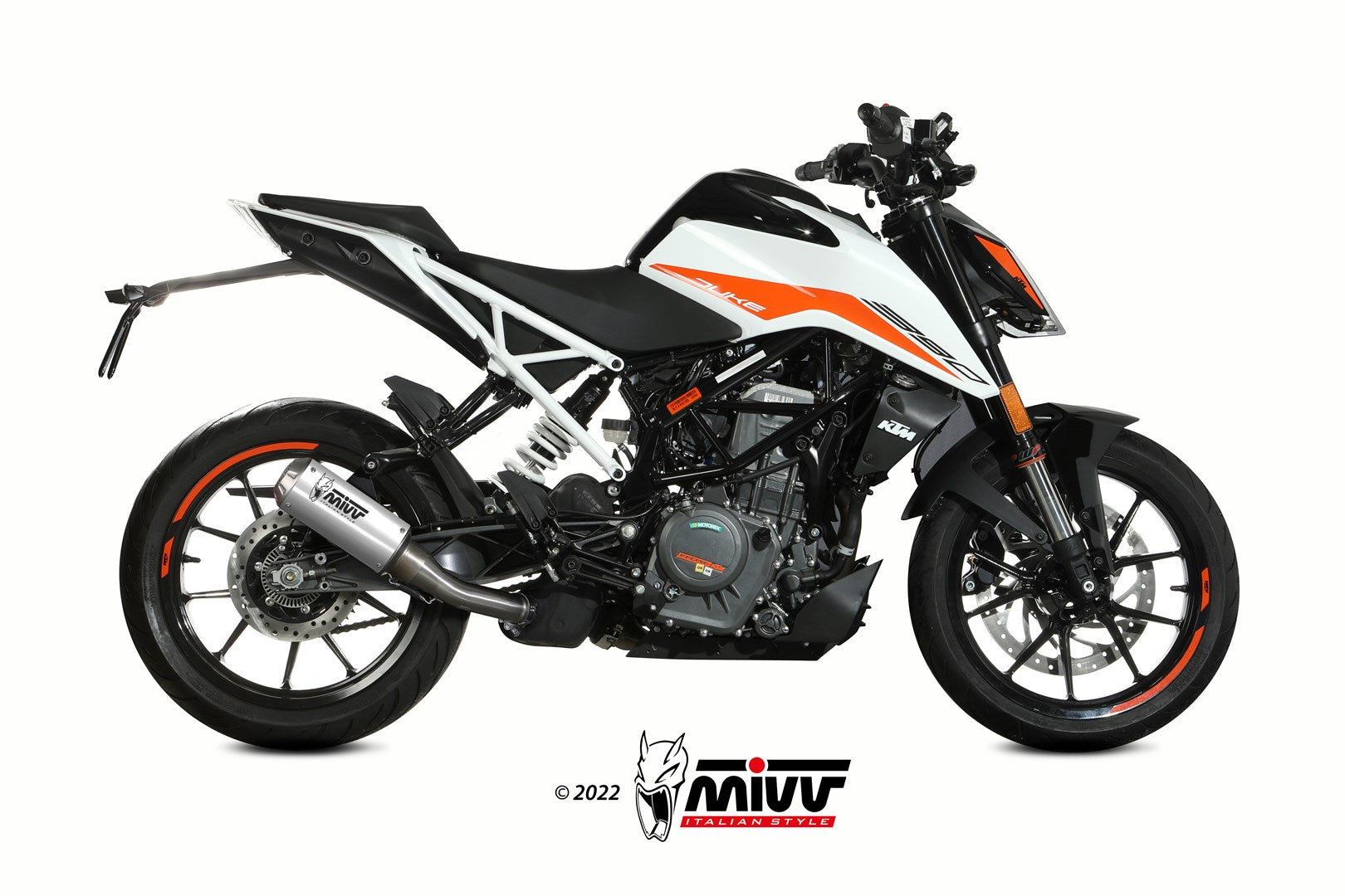 Mivv Slip-On Exhaust for KTM 125 Duke 2021-2022